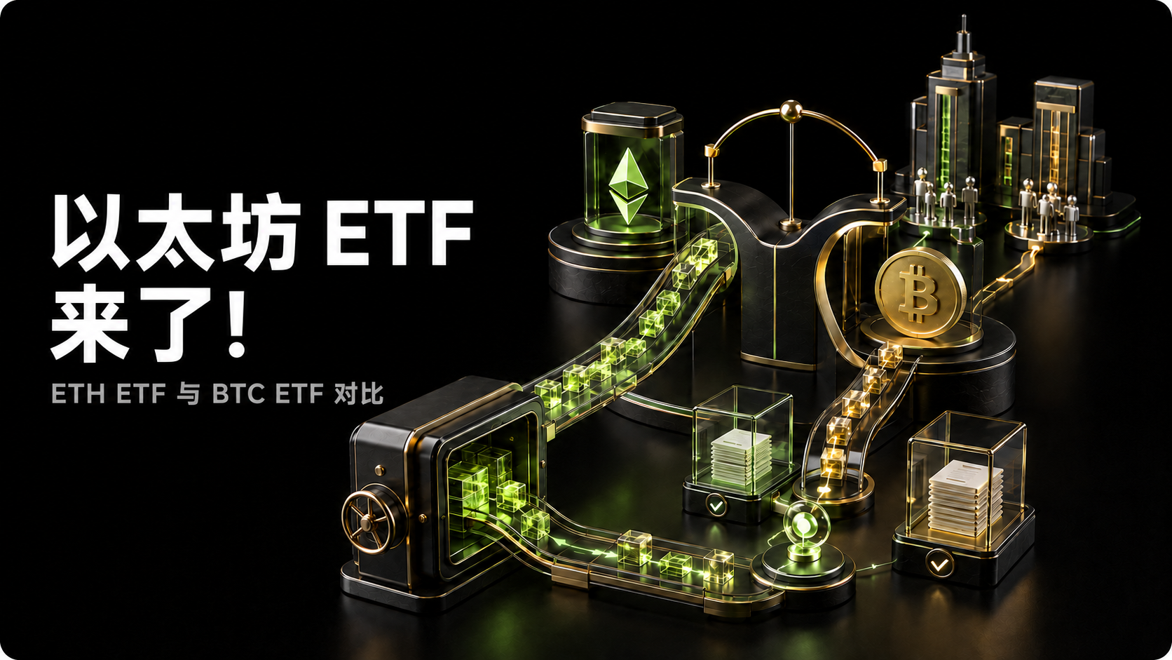 以太坊 ETF 来了！ETH ETF 与 BTC ETF 对比
