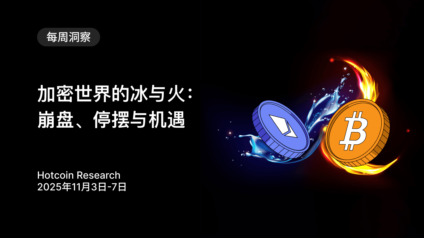 加密世界的冰与火:崩盘、停摆与机遇 Hotcoin Research | 2025年11月3日-7日